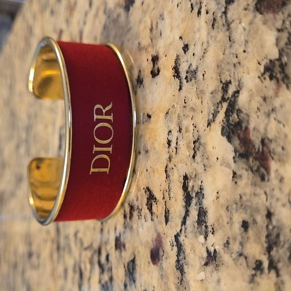 Upcycled DIOR Ribbon Cuff - Picture 2 of 3